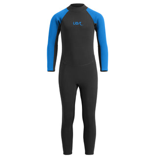 Urban Beach Sharptooth Kids Full-Length Wetsuit – 2mm Neoprene for Summer Watersports - blue