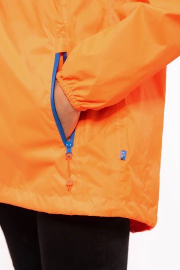 Mac in a Sac Kids Waterproof Breathable Windproof Packable Origin Jacket-NEON ORANGE