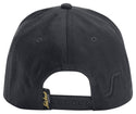 Snickers Workwear Logo Cap – Adjustable Cotton Baseball Hat | Black & Yellow