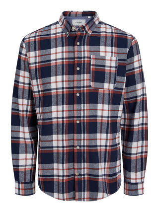 Produkt Watson Long Sleeve Check Shirt-CINNABAR