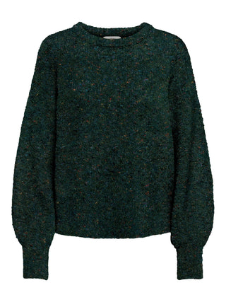 JDY Marian Long Sleeve Pullover Knit-SCARAB