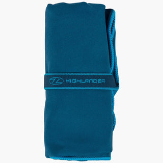 Buy navy Highlander Compact Soft Microfibre Large Travel Towel With Stuffsack