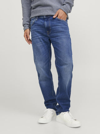 Buy blue-den-lng Jack &amp; Jones Regular Fit Clark 378 Jeans
