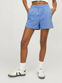 JJXX Alfa Regular Fit High Waist Sweat Shorts-LAKE