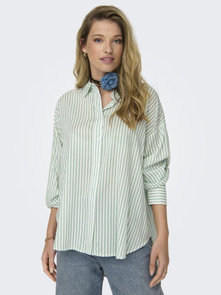 JDY Grace Long Sleeve Shirt-GREEN