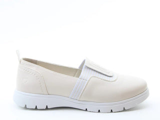 Heavenly Feet Ladies Amira Memory Foam Comfort Litesole Shoe-STONE