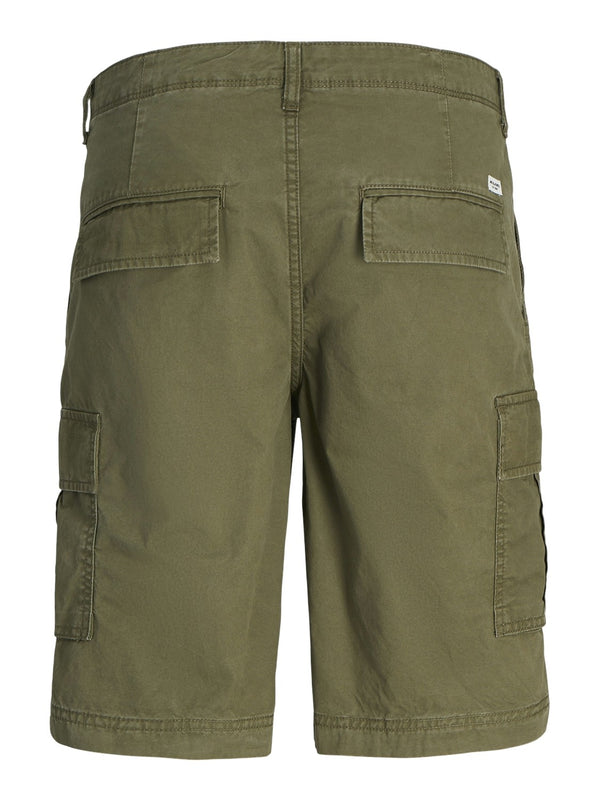 Jack & Jones Cole Relaxed Fit Cargo Shorts-OLIVE