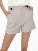 JDY Ladies Geggo Regular Fit Shorts-GREY