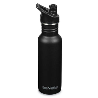 Klean Kanteen 532ml Sportcap Bottle-BLACK