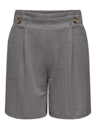 JDY Ladies Birdie Geggo Elasticated Waist Regular Fit Shorts-CHARCOAL