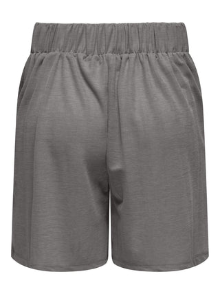 JDY Ladies Birdie Geggo Elasticated Waist Regular Fit Shorts-CHARCOAL