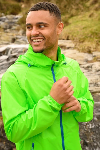 Mac in a Sac Origin Waterproof Jacket | Packable Unisex Rain Jacket | Neon Green