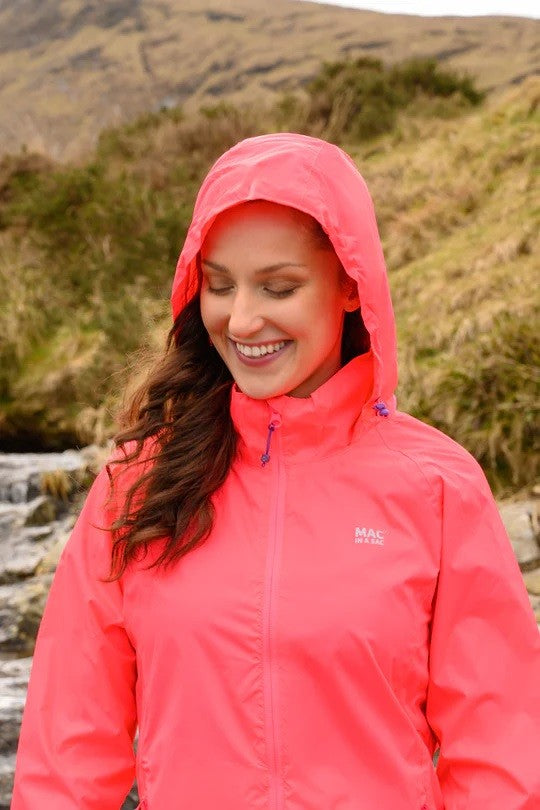 Mac in a Sac Origin Waterproof Jacket | Packable Unisex Rain Jacket | Neon Melon