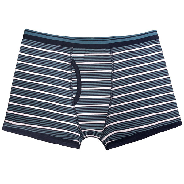 Tom Franks 3 Pack 437 Keyhole Strech Striped Trunks-MULTI COLOUR