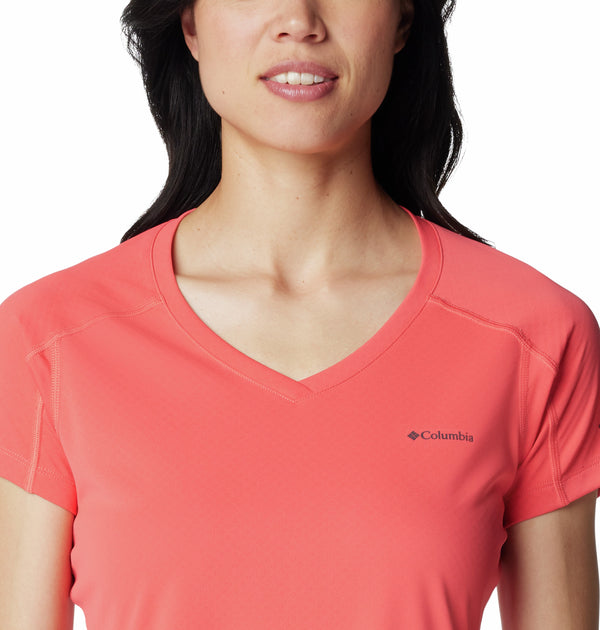 Columbia Zero Rules Short Sleeve Tee-CORAL