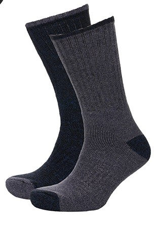 Buy blue Mens 2 Pack 1014 Outdoor Sock Sizes 7-11