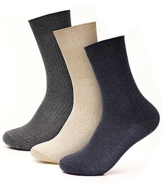 Buy oatmeal Ladies 3 Pack 498 Softtop Socks Size 4-7