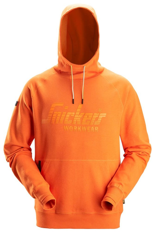 Snickers Men's Logo Hoody-ORANGE