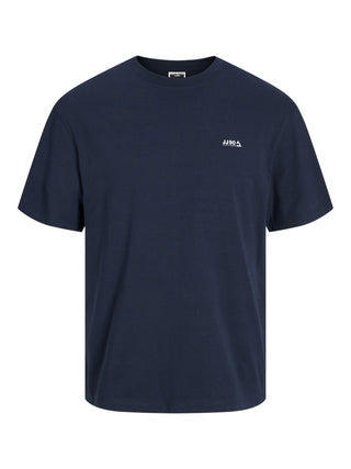 Buy navy-blazer Jack &amp; Jones Mens Cloud Relaxed Fit Short Sleeve T-shirt