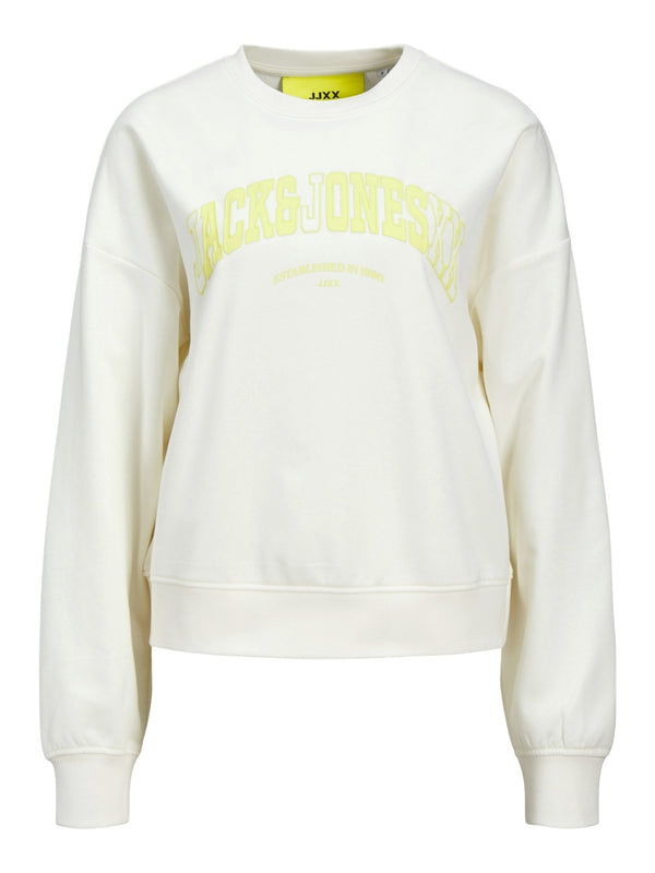 JJXX Ladies Ava Relaxed Fit Crew Neck Sweat-VANILLA