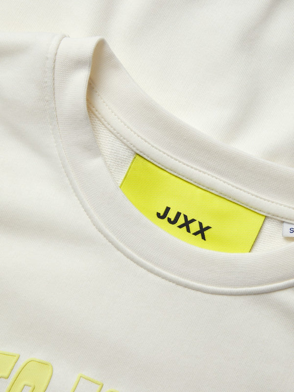 JJXX Ladies Ava Relaxed Fit Crew Neck Sweat-VANILLA