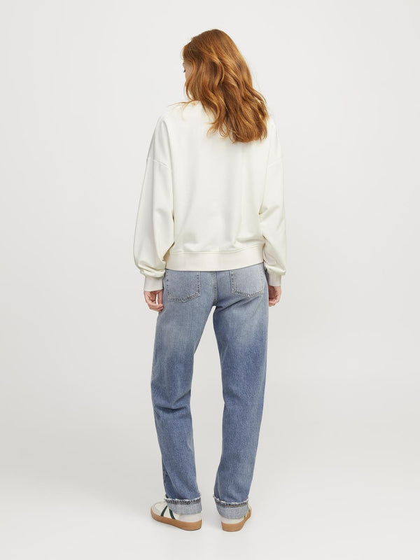 JJXX Ladies Ava Relaxed Fit Crew Neck Sweat-VANILLA