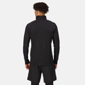 Regatta Men's Printable Core Stretch Half Zip Midlayer Ideal For Work-BLACK