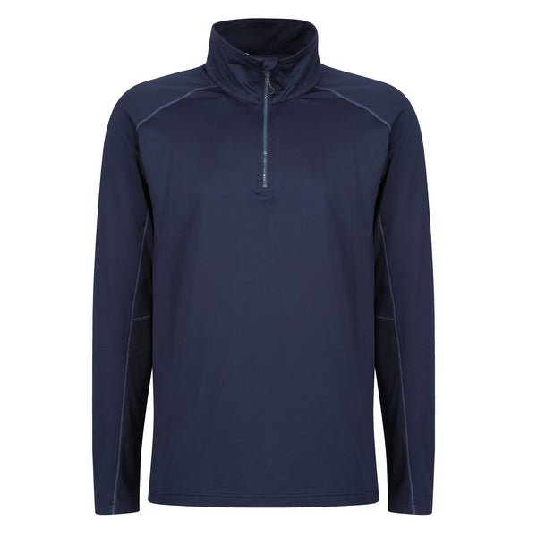 Regatta Men's Printable Core Stretch Half Zip Midlayer Ideal For Work-NAVY