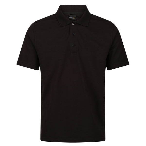 Regatta Men's 65/35 Short Sleeve Pro Work Polo Shirt-BLACK