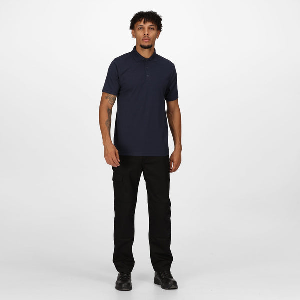 Regatta Men's 65/35 Short Sleeve Pro Work Polo Shirt-NAVY