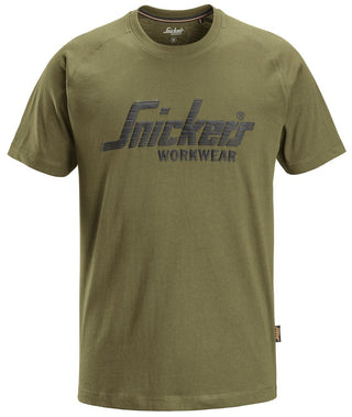 Snickers Men's Short Sleeve Logo T-shirt-KHAKI