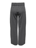 JDY Geggo Wide Leg Elasticated Waist Trousers 32" leg-GREY MELANGE