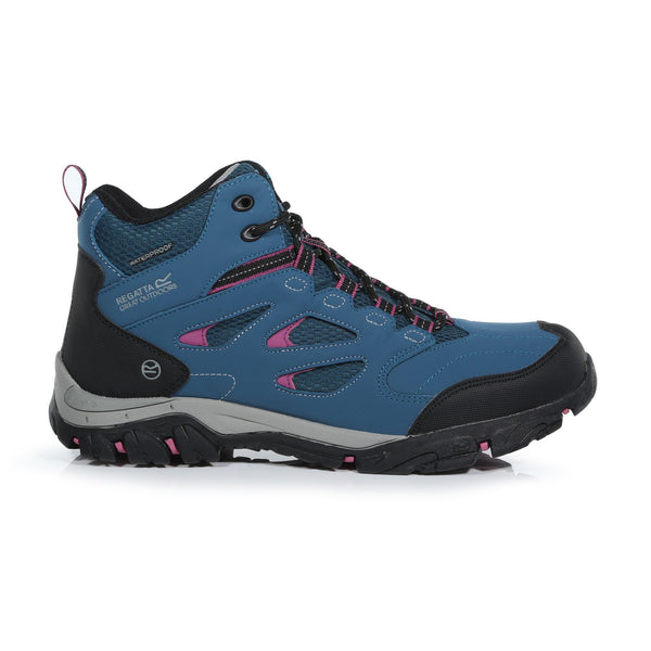 Regatta Ladies Waterproof Breathable Holcombe Walking Boot-MOROCCANBLUE