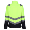 Regatta Men's Water Repellent Hi Vis 2 Tone Softshell Jacket-HIVIZ YELNVY