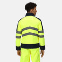 Regatta Men's Hi Vis 3 Layer Reflective Softshell Jacket-HIVIZ YELNVY