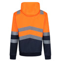 Regatta Men's Hi Vis 2 Tone Overhead Hoody-HIVIZ ORANGE