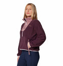 Columbia Ladies Sequoia Grove Cropped 1/2 Zip Overhead Fleece-MOONBEAM