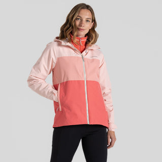 Craghoppers Ladies Kora Waterproof Breathable Wind Resistant Jacket-PEACH