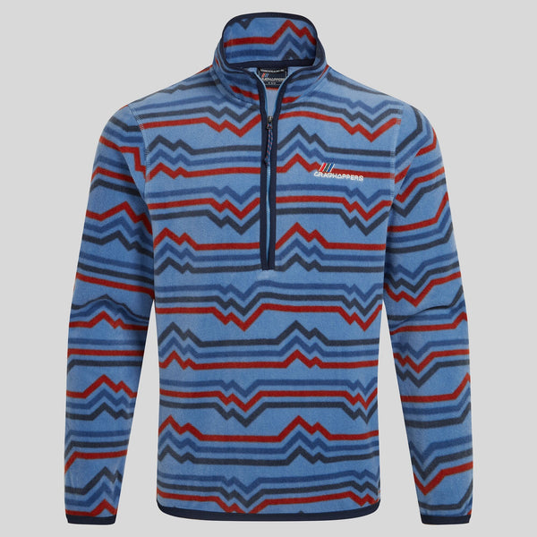 Craghoppers Mens Tully Overhead Half Zip Fleece-BLUE