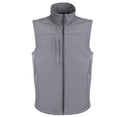 Fort Mens Breckland Windproof Breathable Fleece Lined Softshell Bodywarmer-GREY