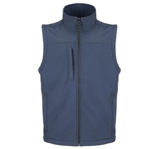 Fort Mens Breckland Windproof Breathable Fleece Lined Softshell Bodywarmer-NAVY