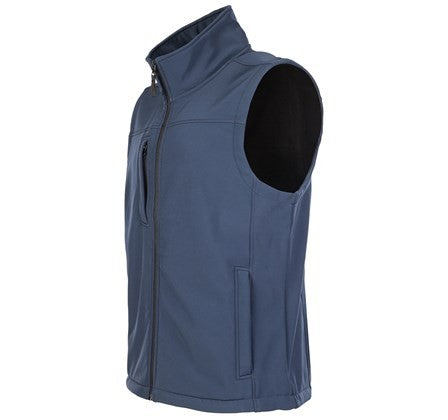 Fort Mens Breckland Windproof Breathable Fleece Lined Softshell Bodywarmer-NAVY