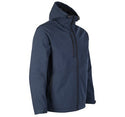 Tuff Stuff Mens Holkham Water Repellant Breathable Windproof Hooded Softshell Work Jacket-NAVY