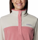 Columbia Ladies Benton Springs 1/2 Snap Pullover Fleece-PINK