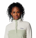 Columbia Ladies Benton Springs 1/2 Snap Pullover Fleece-GREEN