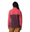 Columbia Ladies Benton Springs 1/2 Snap Pullover Fleece-RED