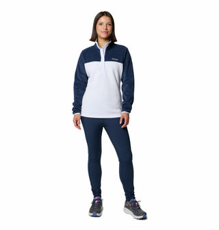 Columbia Ladies Benton Springs 1/2 Snap Pullover Fleece-NAVY