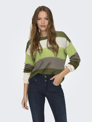 JDY Ladies Badut Long Sleeve knitted Pullover-MOSS