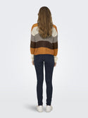 JDY Ladies Badut Long Sleeve knitted Pullover-OCHRE