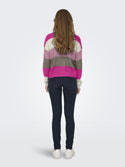 JDY Ladies Badut Long Sleeve knitted Pullover-FUCHSIA